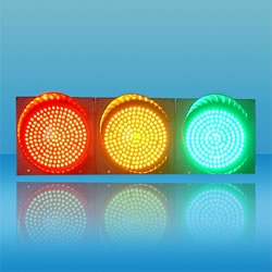 200mm三單元滿屏組合LED交通信號燈